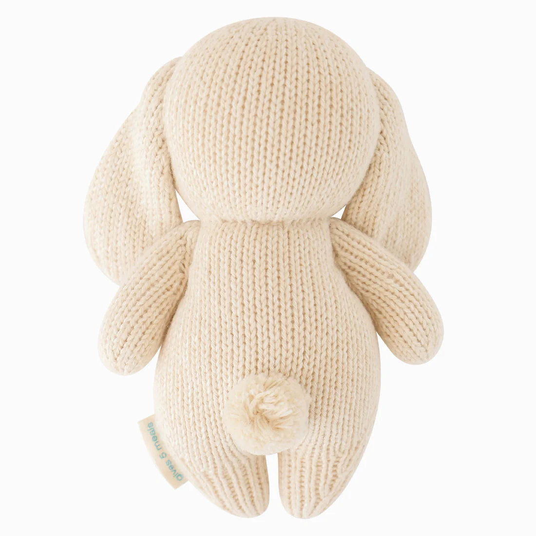 Oatmeal Baby Bunny Hand-Knit Doll