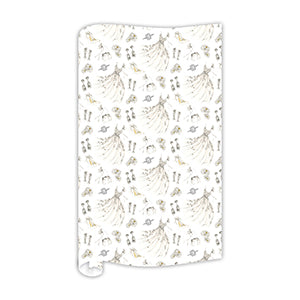 Handpainted Wedding Icons Wrapping Paper Roll