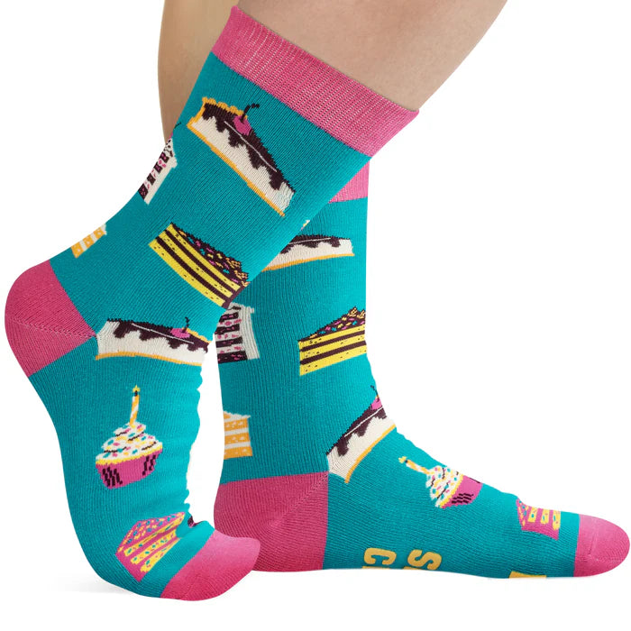 Bring Me Cake Adult Crew Socks
