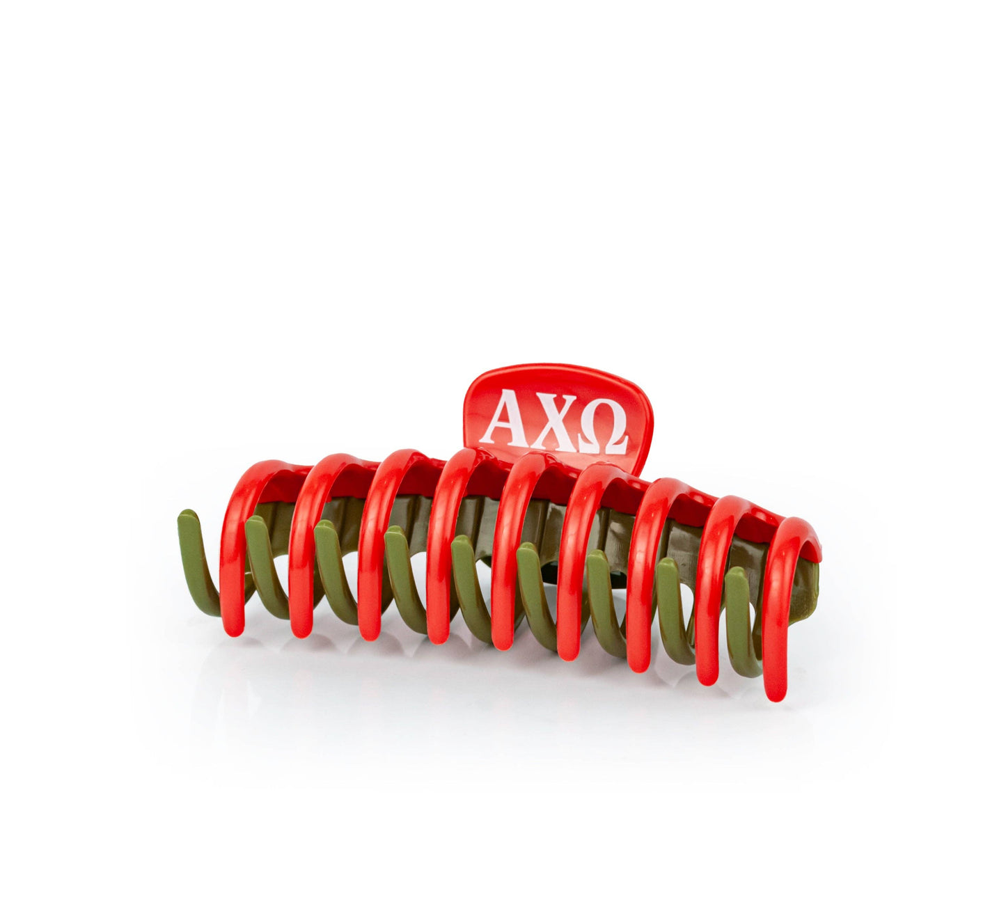 Large Alpha Chi Omega Red Hair Clip