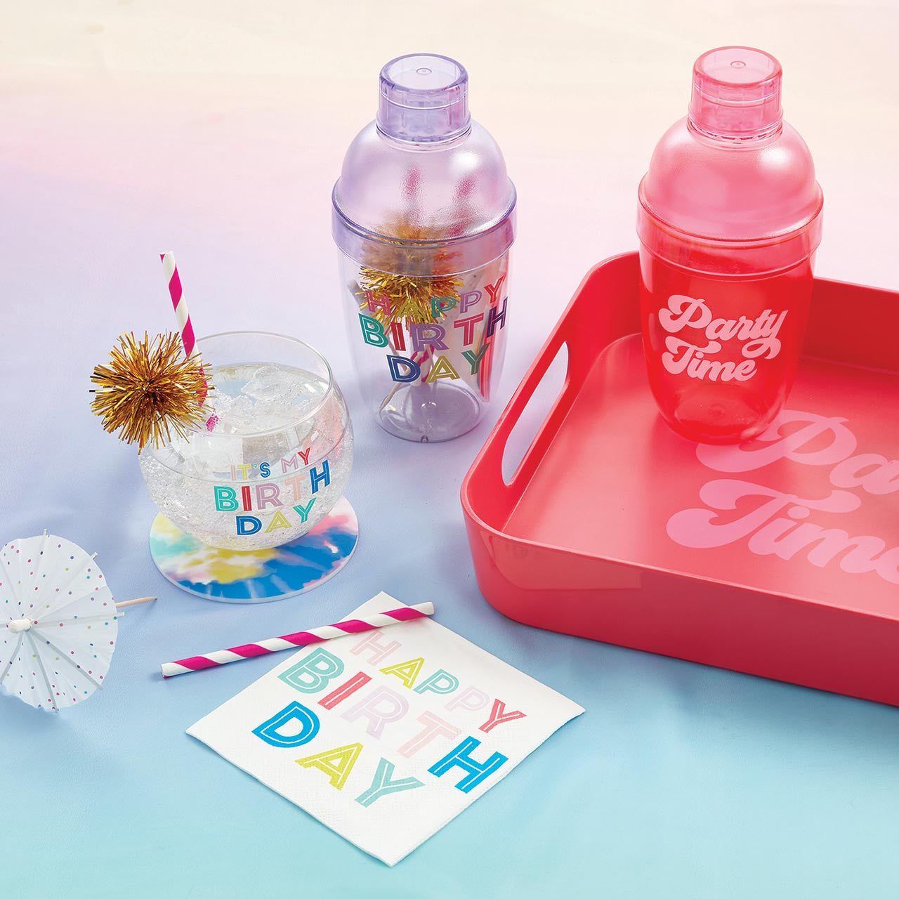 Happy Birthday Cocktail Shaker Set
