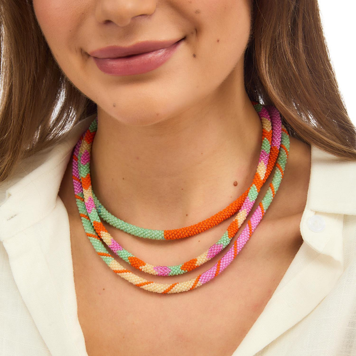Seed Bead Long Necklace (Multiple Styles Available)