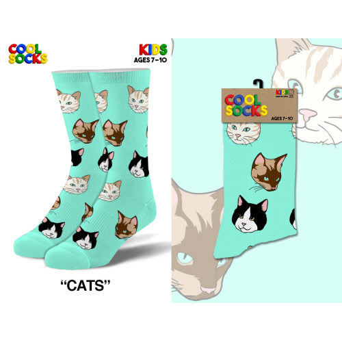 Cats Kids Crew Socks