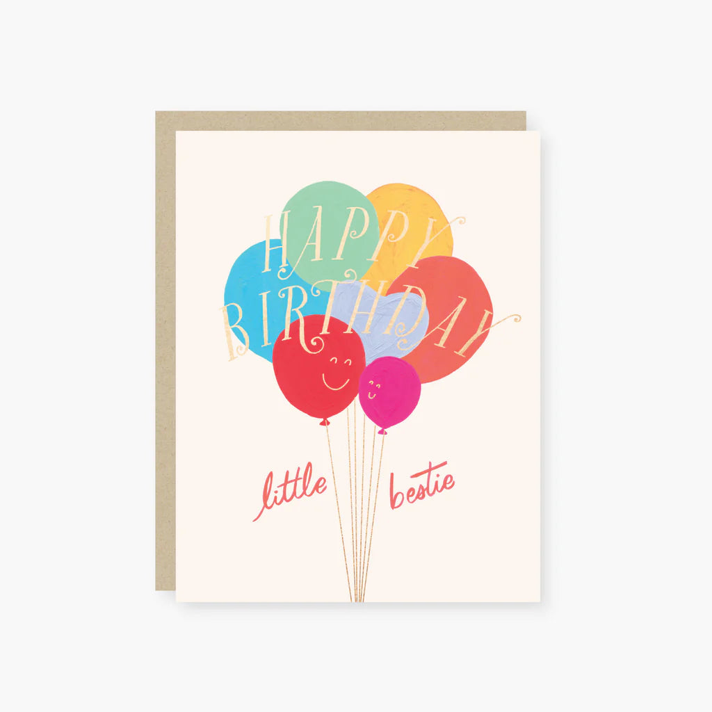 Happy Birthday Little Bestie Greeting Card