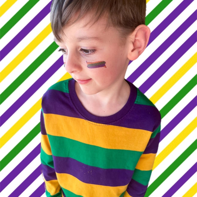Mardi Gras Krewe of Boys Temporary Tattoos