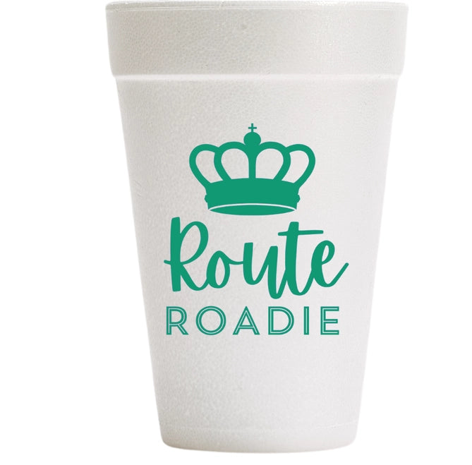 Route Roadie Foam Cups: Green
