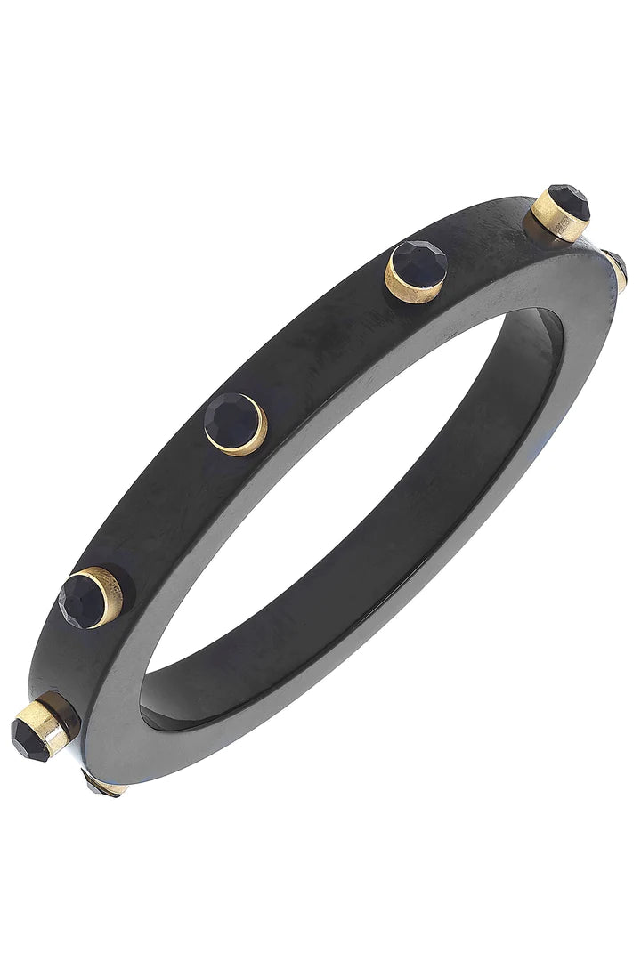 Renee Bangle Bracelet: Black