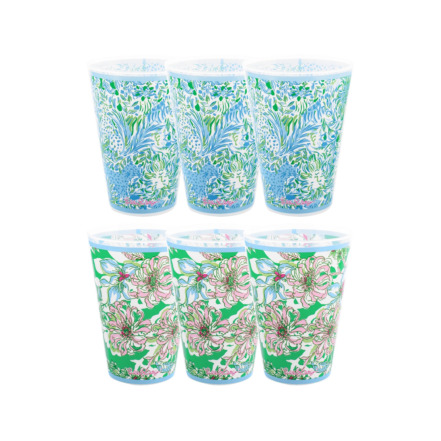 Dandy Lions & Blossom Views Pool Cups Set