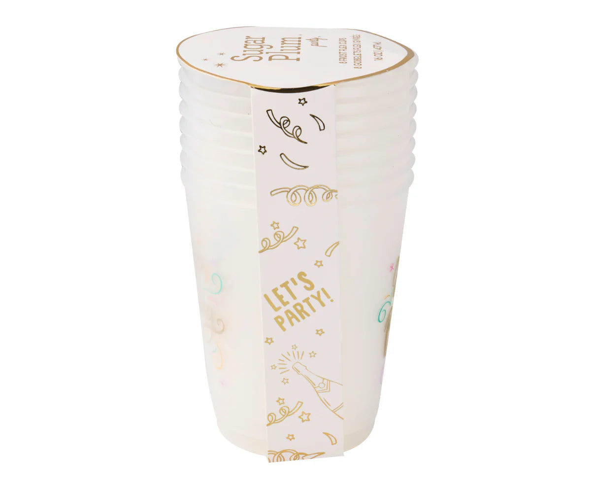 "Happy Birthday" Frost Flex Cups