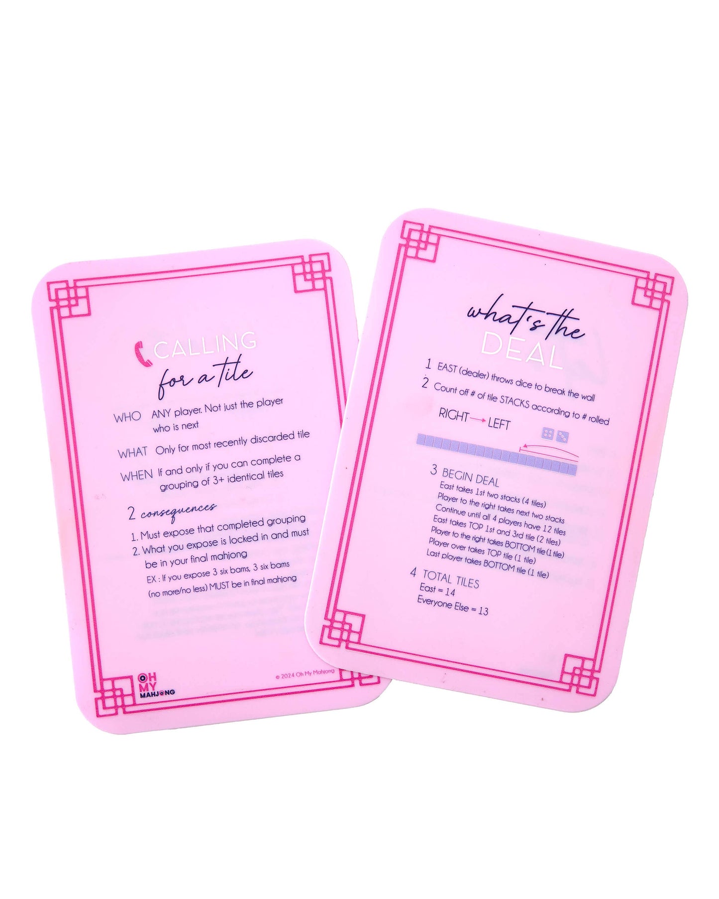 Lilac Mahjong Tile Shufflers