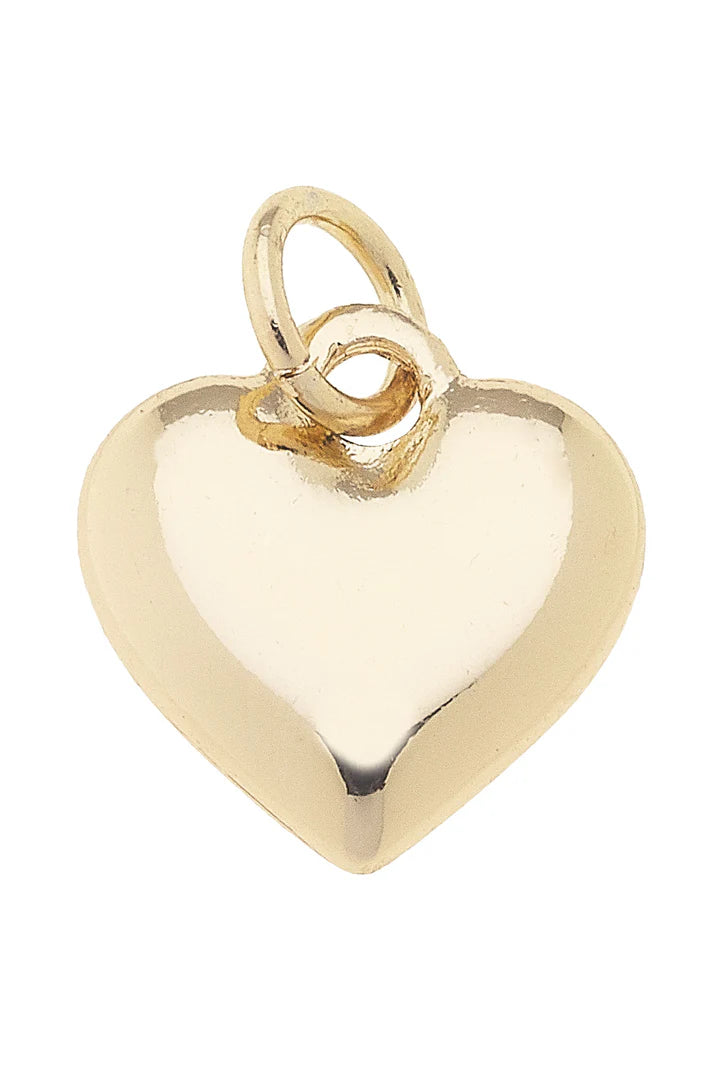 Heart of Gold Charm in Shiny Gold