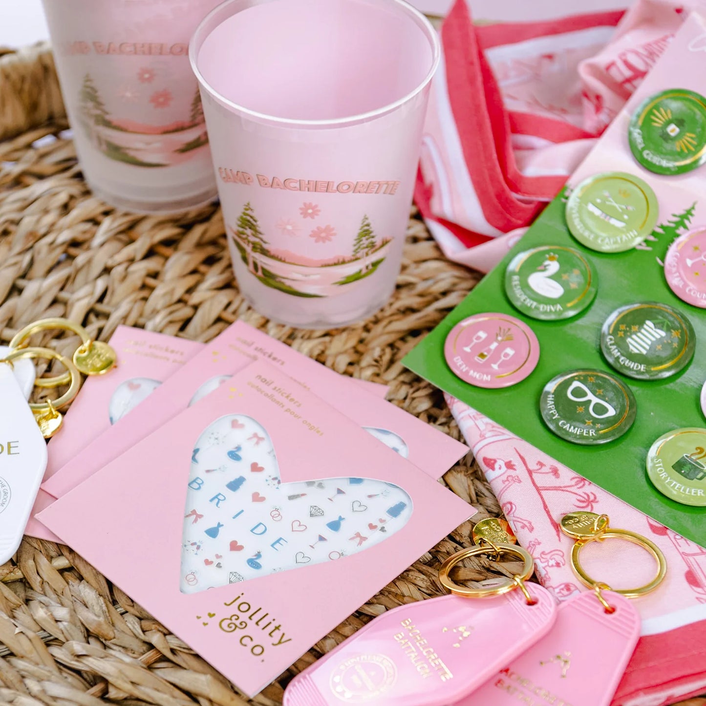 Camp Bachelorette Postcard Frost Flex Cups