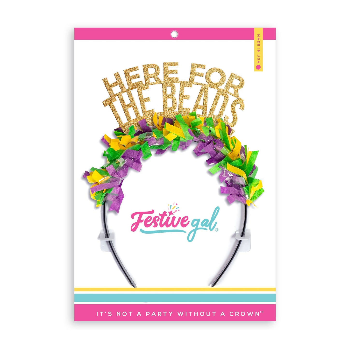Party Headband: Here for the Beads