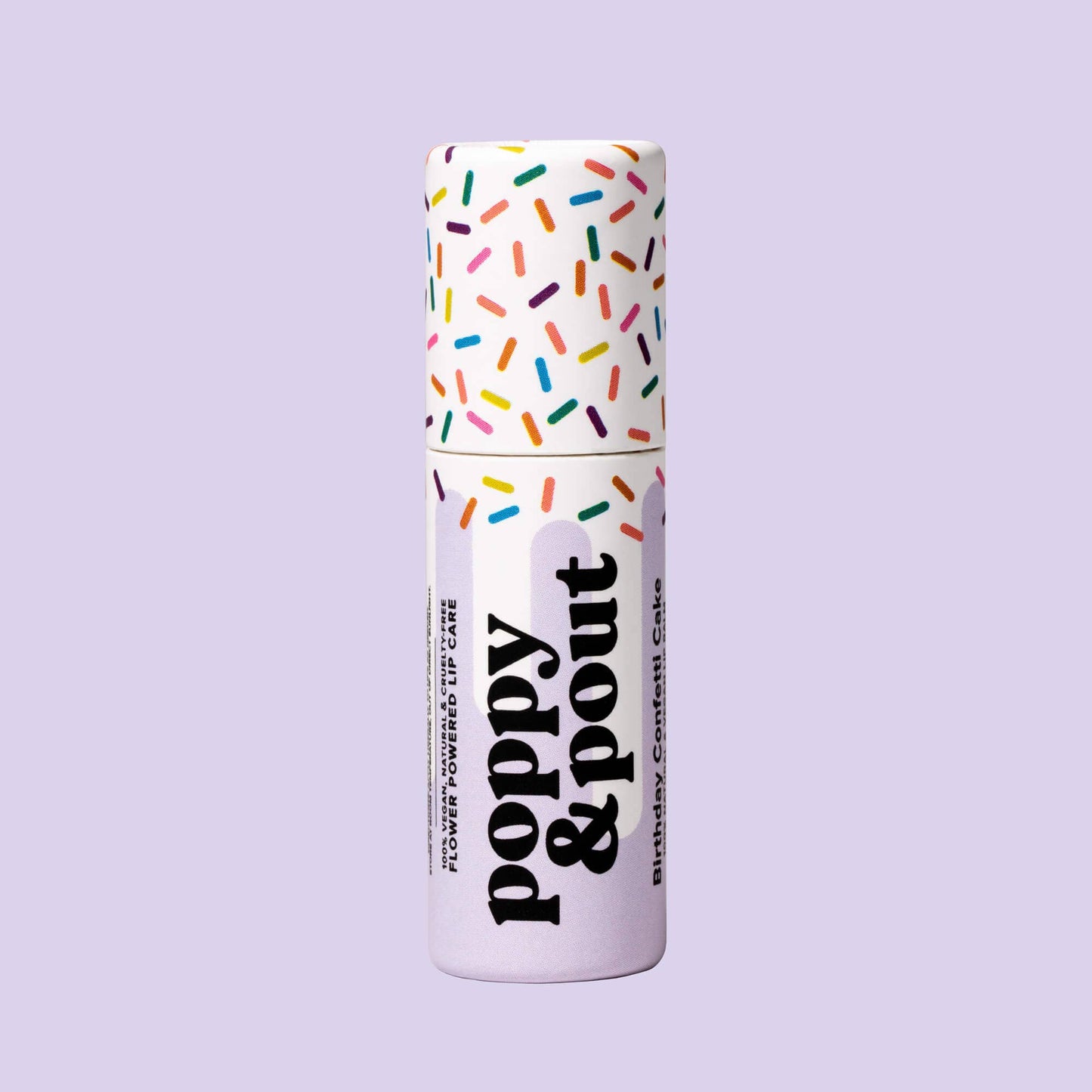 Birthday Confetti Cake Plant-Based Lip Balm: Purple