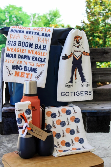 Aubie in Jersey Licensed Tea Towel