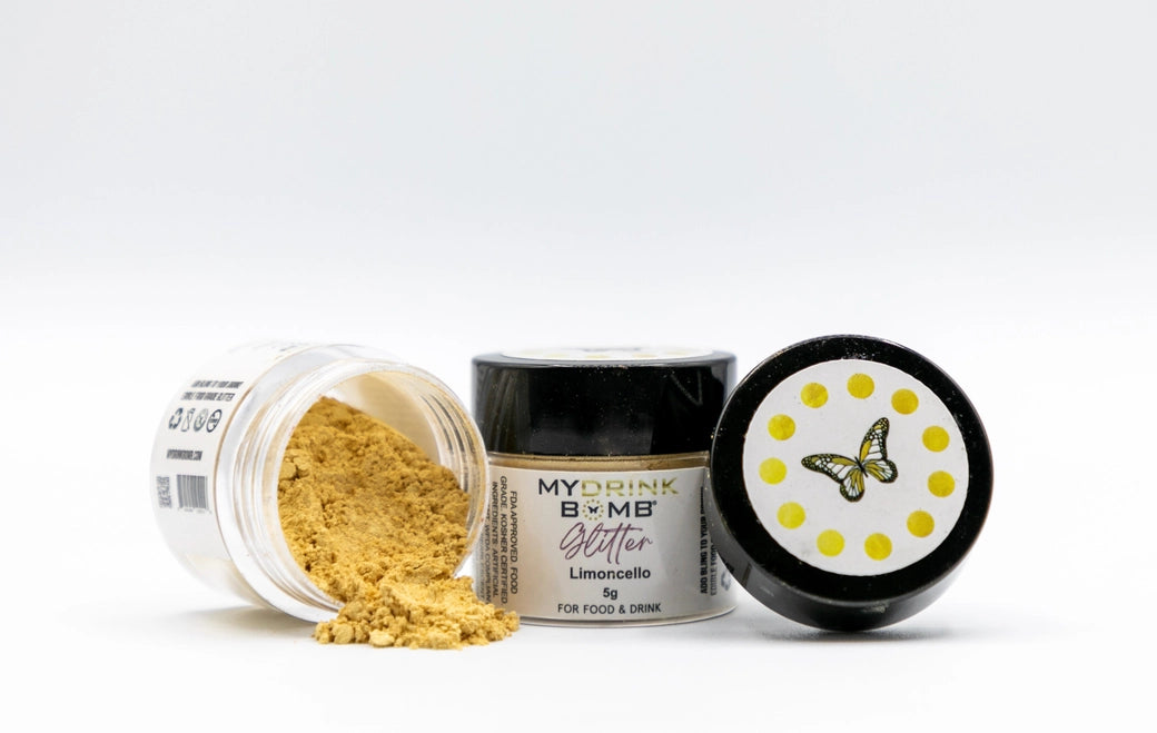 Limoncello Yellow Edible Food and Drink Glitter (5g Jar)