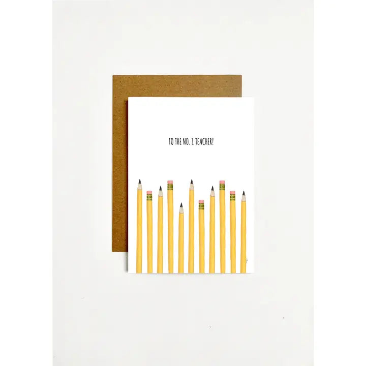 To The No. 1 Teacher Greeting Card