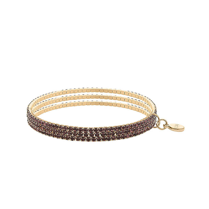 Hanson Bracelet Set: Violet/Gold