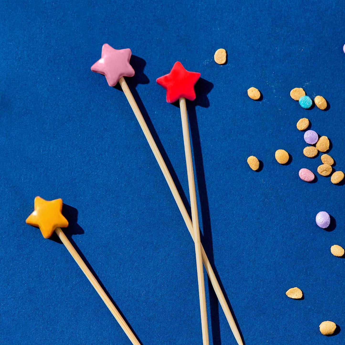 Birthday Cake Serving Board with 20 Star Picks