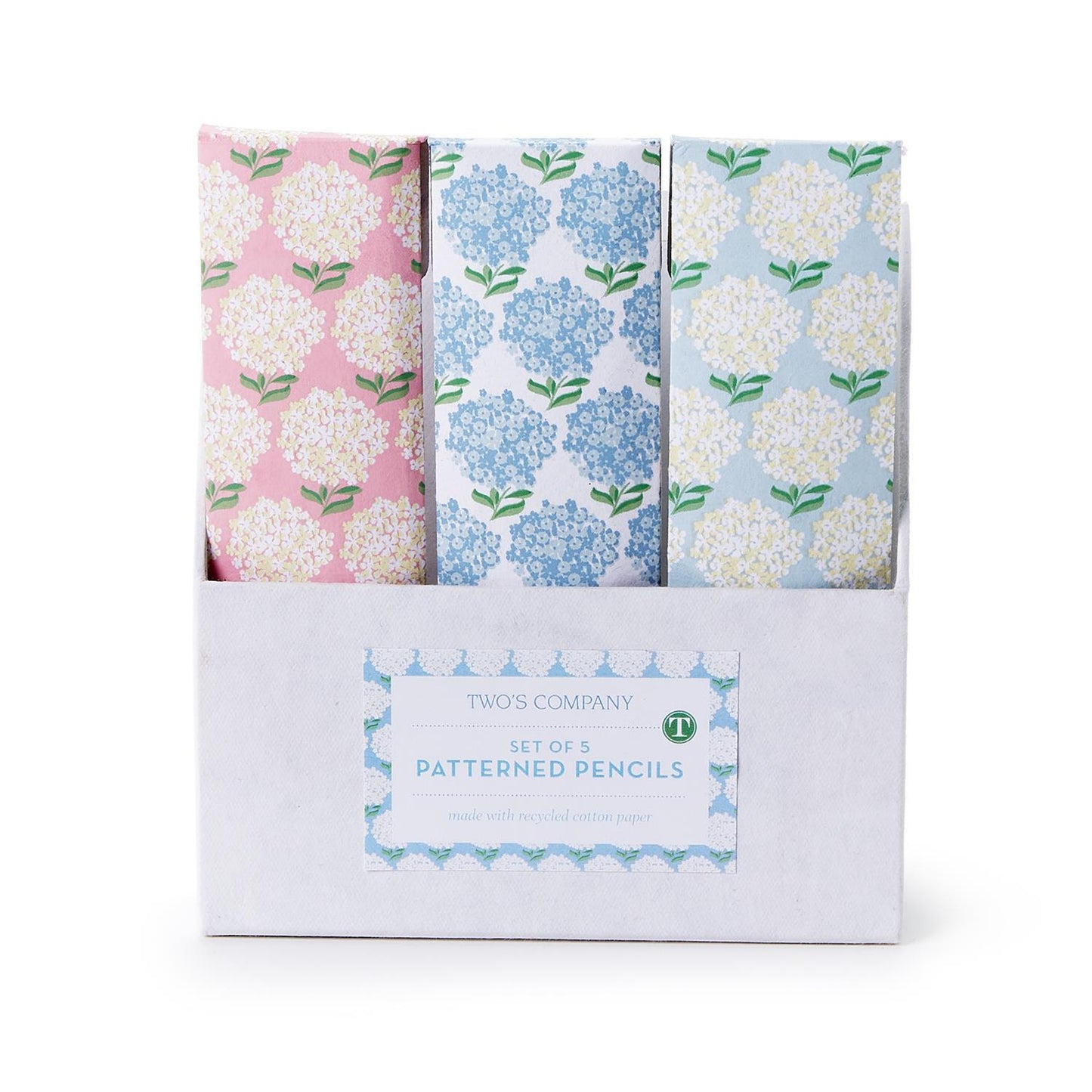 Hydrangea Print Pencil Sets (Multiple Options)