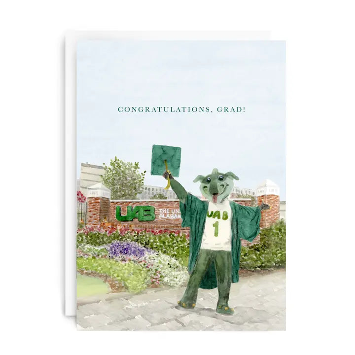 "Congrats, Grad" UAB Graduation Greeting Card