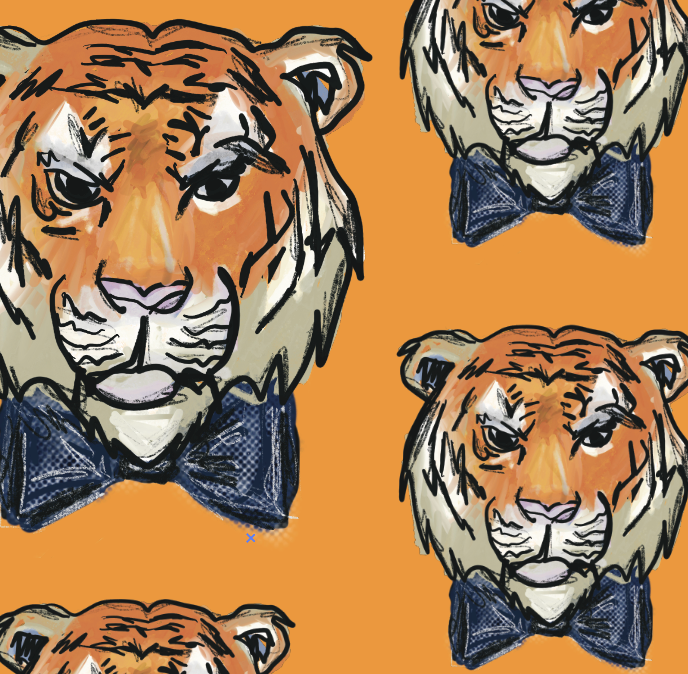 Tiger Paper Table Runner