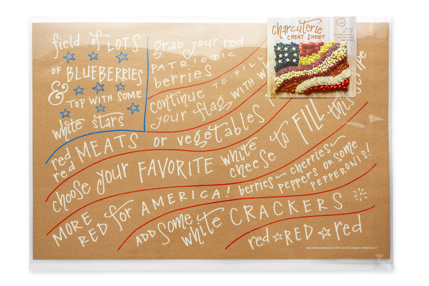 Reusable Charcuterie Cheat Sheet | Flag
