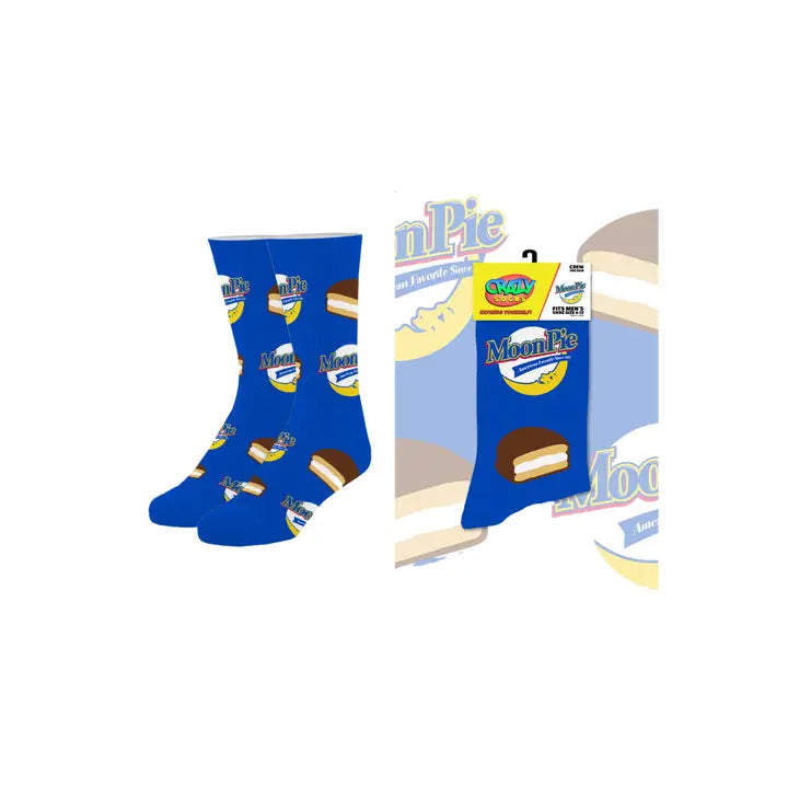 Blue Moon Pie Adult Crew Socks