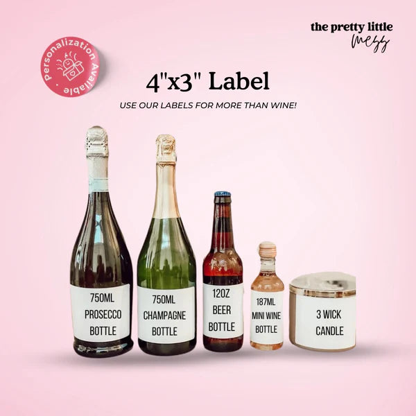 Bottle Labels: "Pairs Well with Graduating" (Multiple Sizes)