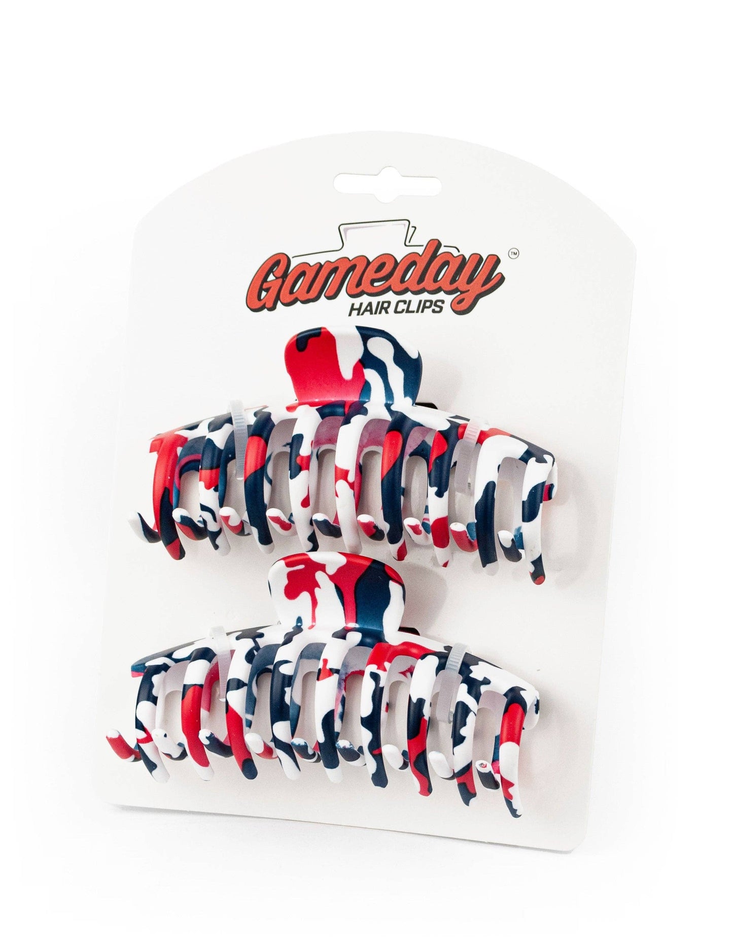 Large Red, White & Blue Hair Clip