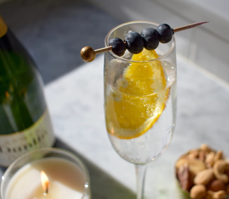 Gold 3.5" Ball Cocktail & Appetizer Party Picks