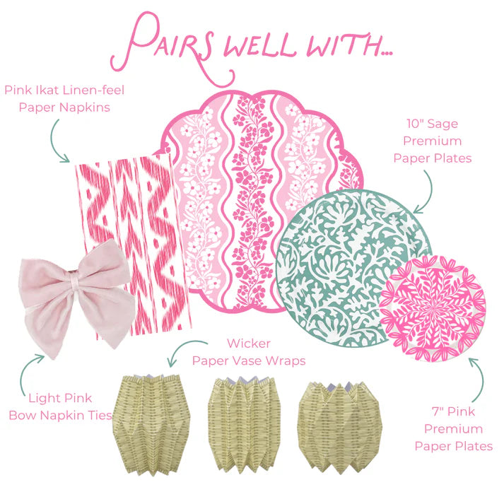 Sage Paper Dinner Plates