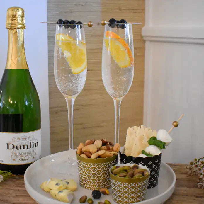 Gold 6" Ball Cocktail & Appetizer Party Picks