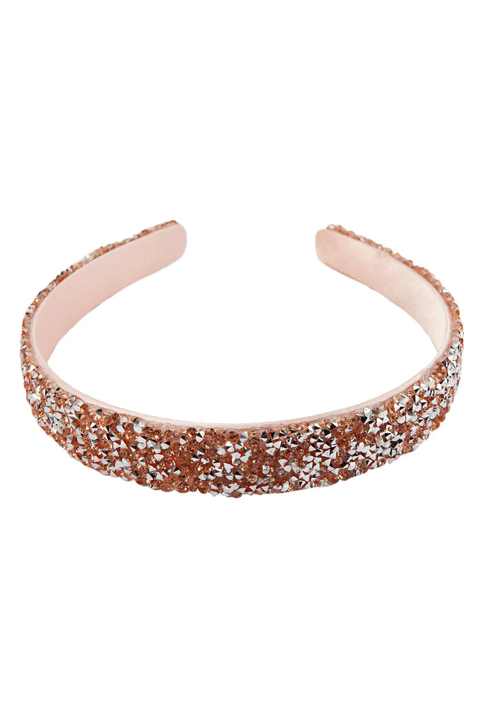 Beige Gummy Glitter Headband