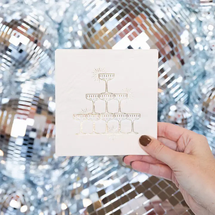 Champagne Tower Cocktail Napkins