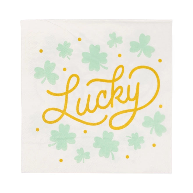 Foiled Lucky Cocktail Napkin