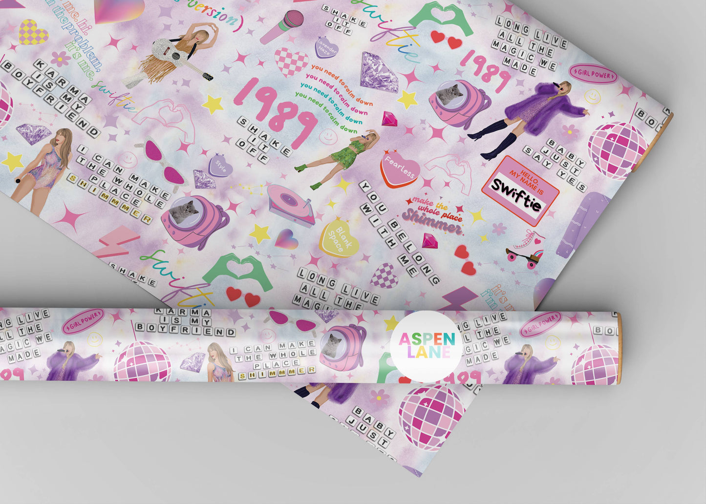 Taylor Swift Wrapping Paper: Eras Magic Outfits
