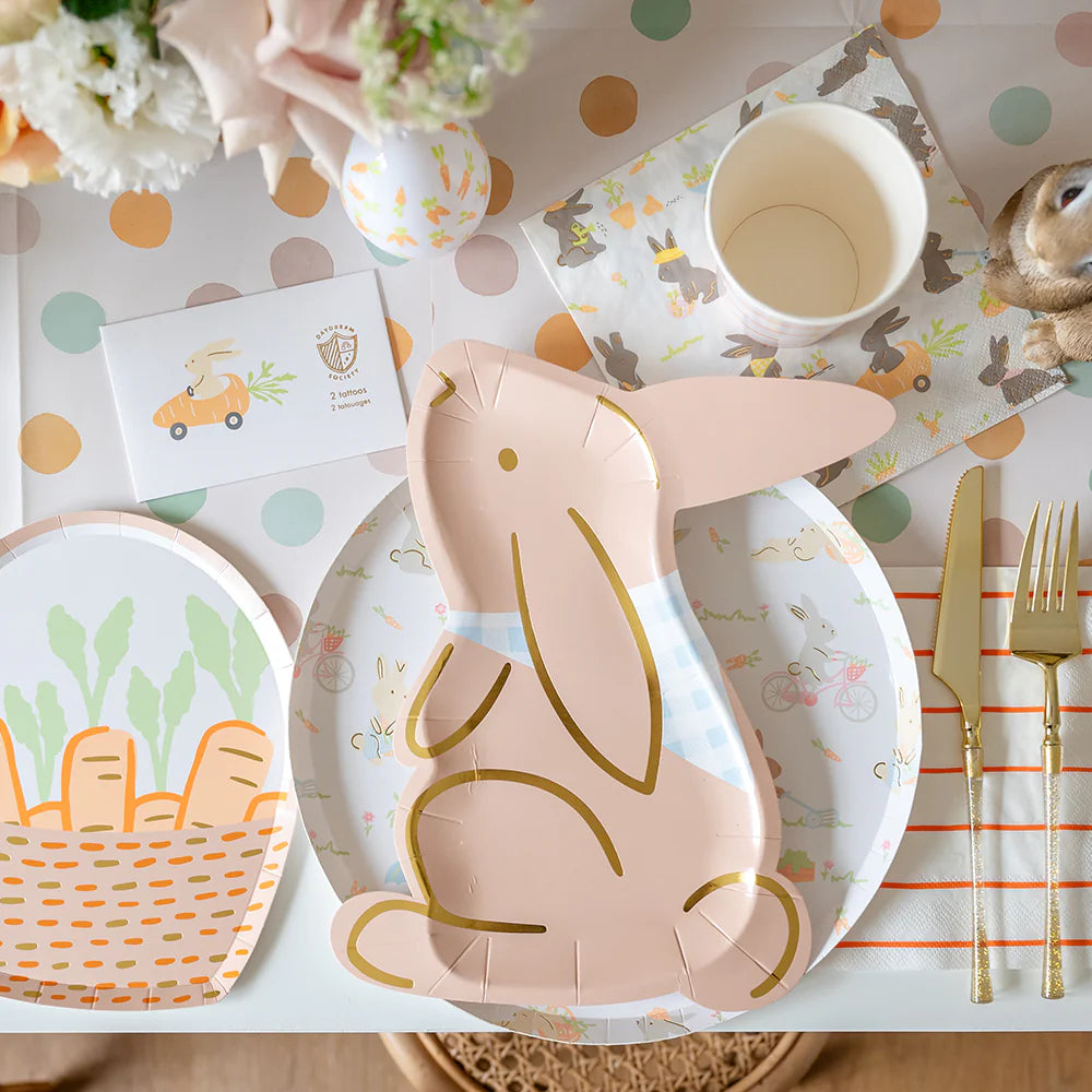 Bunnies in the Garden Large Napkins