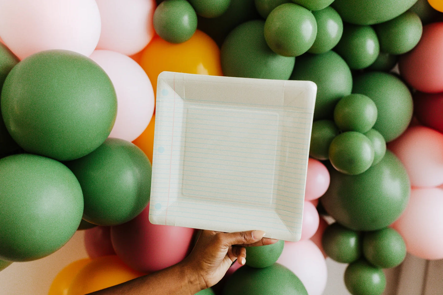 Back to School Notebook Paper Plates