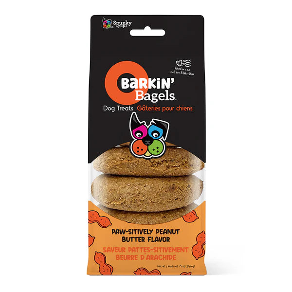Peanut Butter Barkin' Bagels Crunchy Dog Treats
