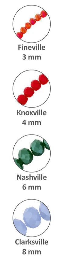 Fineville 3mm Crystal Bracelet: Pastel Green