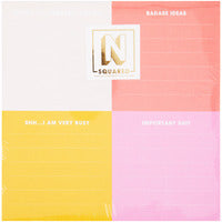 N Squared Colorblock Chunky List Pad