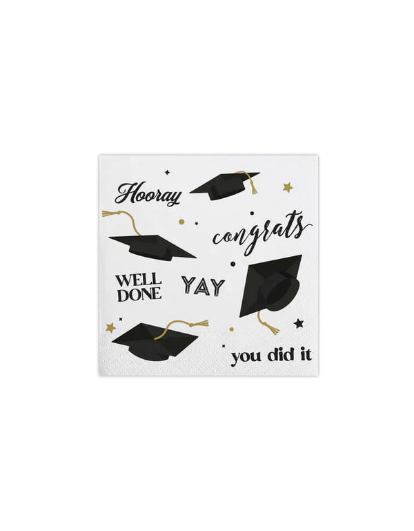 Graduation Multi Cocktail Napkins
