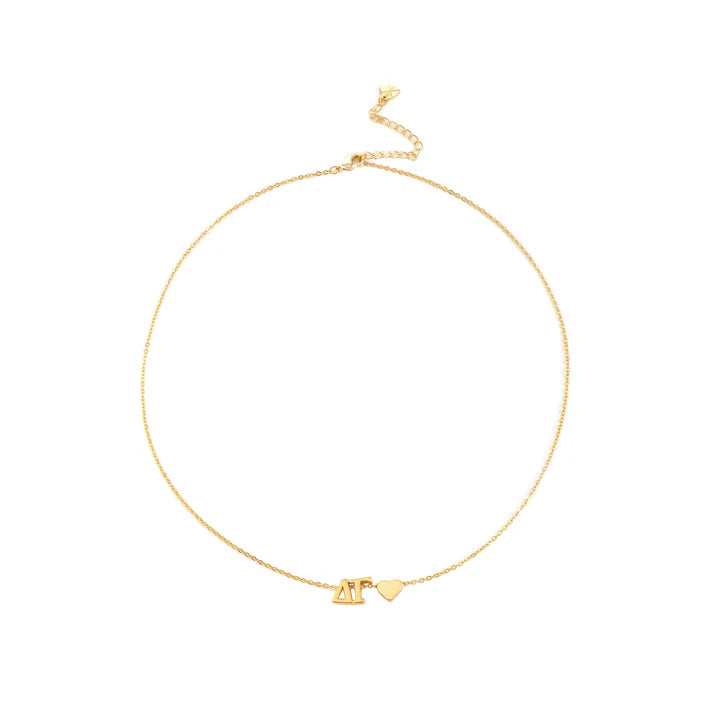 Delta Gamma Heart Necklace