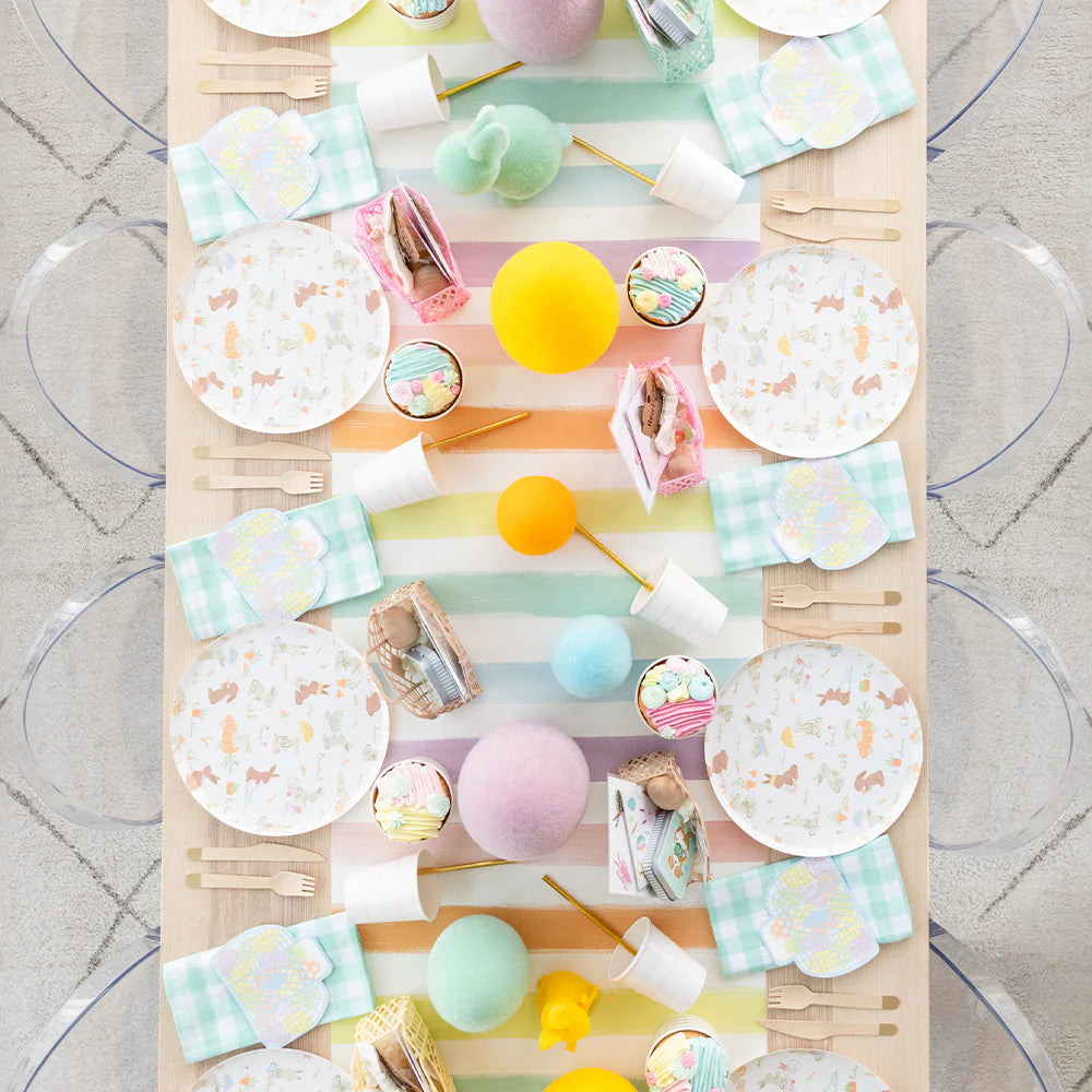 Bunnies in the Garden Large Napkins