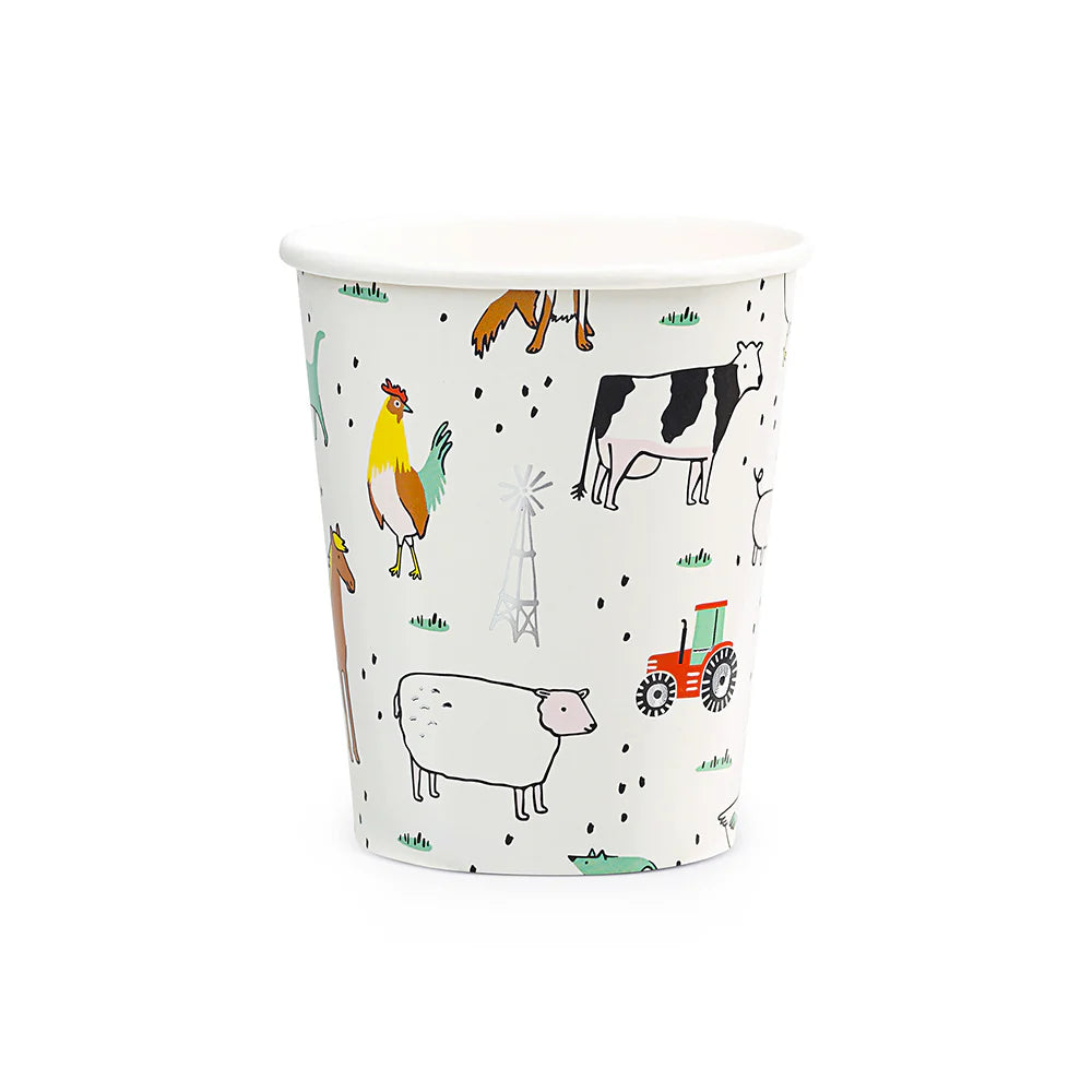 On the Farm Paper Party Cups