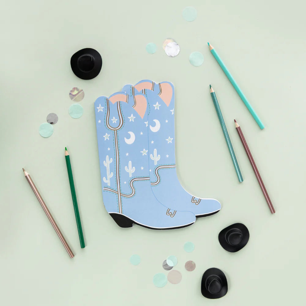 Yeehaw Boot Sticker + Sketch Book