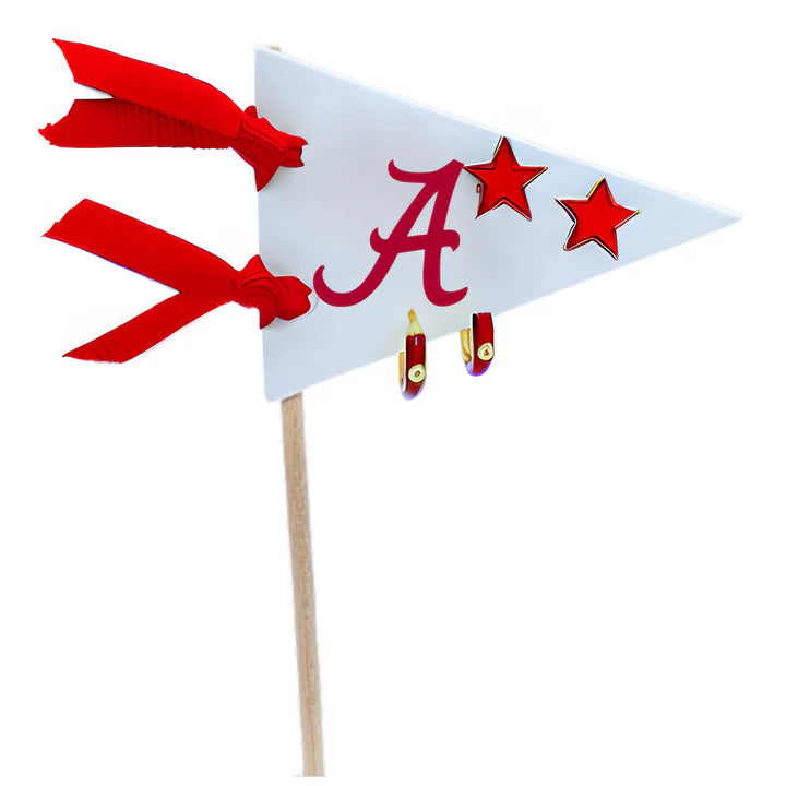 University of Alabama Huggie/Star Earrings