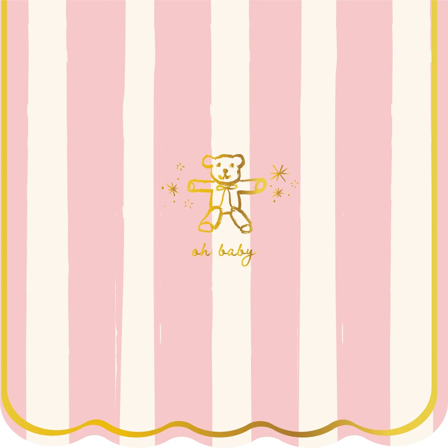 Oh Baby Icon Pink Cocktail Napkins