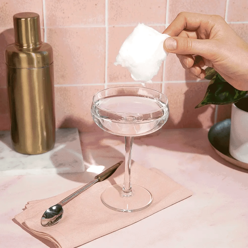 Cotton Candy Glitter Bombs: Gold